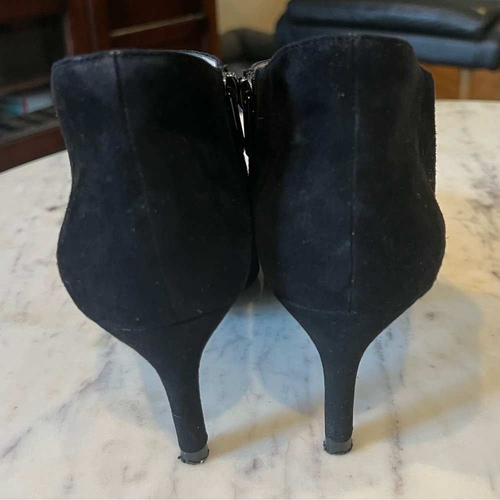 Pelle Moda Black Suede Booties in Box Size 7 - Picture 6 of 8